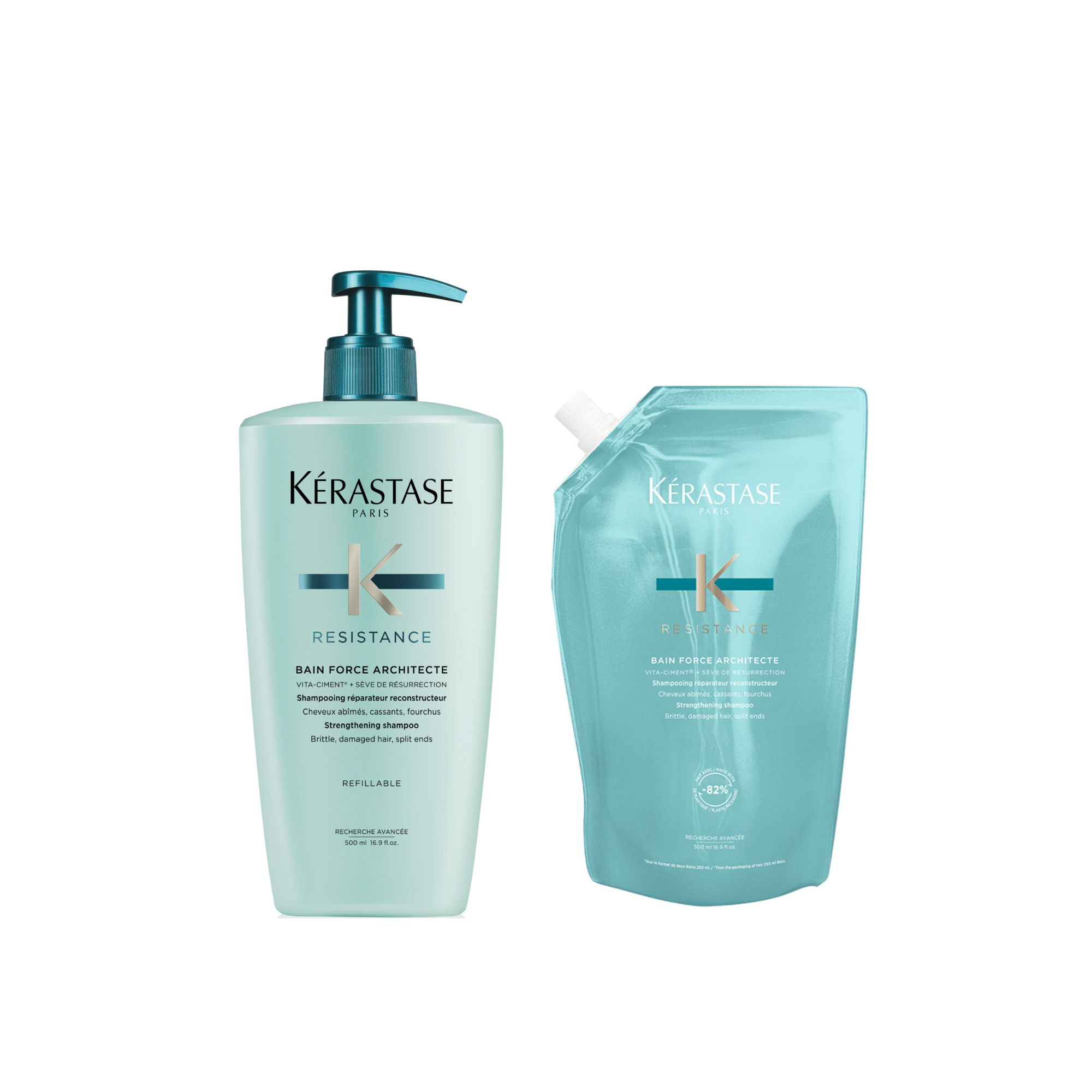Résistance Eco-Refill Bundle | 500ml + 500ml | Kérastase